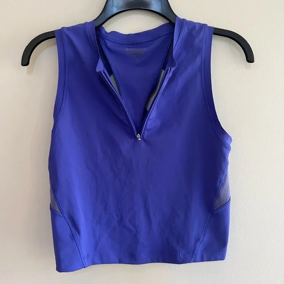 Athleta Advantage Zip Up Tank in Lazurite Blue Purple, size S - Picture 5 of 8